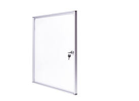 Binnenvitrine wand MAULextraslim whiteboard 6xA4 met slot