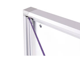 Binnenvitrine wand MAULextraslim whiteboard 6xA4 met slot
