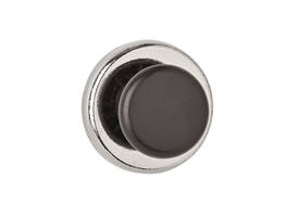 Magneet met knop MAUL Ø36mm trekkracht 5kg chroom/zwart