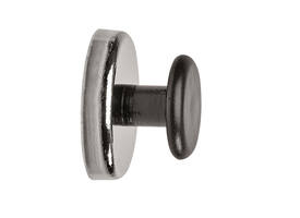 Magneet met knop MAUL Ø36mm trekkracht 5kg chroom/zwart
