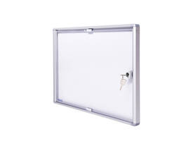 Binnenvitrine wand MAULextraslim whiteboard 2xA4 met slot