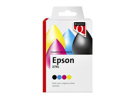Inktcartridge Quantore alternatief tbv Epson 27XL zwart+3kleur