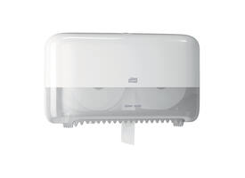 Toiletpapierdispenser Tork T7 Elevation Optiserve Coreless medium duo wit 558040