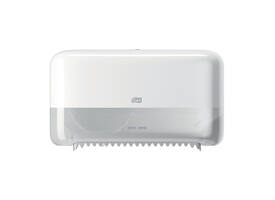 Toiletpapierdispenser Tork T7 Elevation Optiserve Coreless medium duo wit 558040