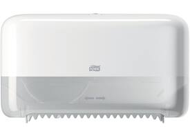 Toiletpapierdispenser Tork T7 Elevation Optiserve Coreless medium duo wit 558040