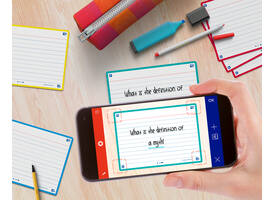 Flashcard Oxford 2.0 75x125mm 80 vel 250gr lijn assorti