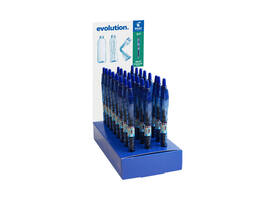 Gelschrijver PILOT Begreen B2P medium blauw display à 24 stuks