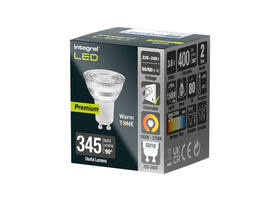 Ledlamp Integral GU10 1800-2700K warm wit 3.6W 380lumen