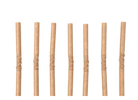 Drinkrietje IEZZY karton buigbaar Ø 6x240mm 100% fair 200 stuks bruin