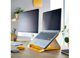 Laptopstandaard Leitz Ergo Cosy verstelbaar recyled geel