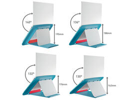 Laptopstandaard Leitz Ergo Cosy verstelbaar recyled blauw