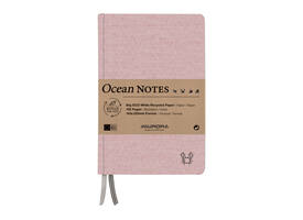 Notitieboek Aurora Ocean A5 192blz lijn 80gr linnenstructuur kaft rood