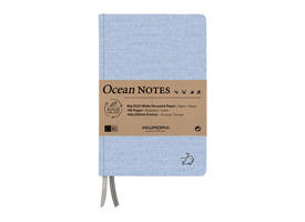Notitieboek Aurora Ocean A5 192blz lijn 80gr linnenstructuur kaft blauw