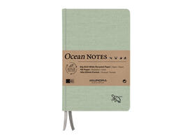 Notitieboek Aurora Ocean A5 192blz lijn 80gr linnenstructuur kaft groen