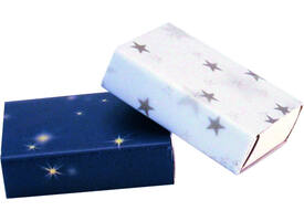 Luciferdoosjes Folia klein 53x37x11mm 10 stuks wit
