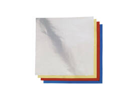 Vouwblaadjes Folia 15x15cm 50 vel alufolie assorti kleuren