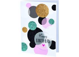 Glitterkarton Folia 174x245mm 6 vel basis assorti