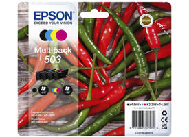 Inktcartridge Epson 503 T09Q64 zwart + 3 kleuren