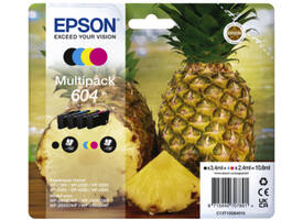 Inktcartridge Epson 604 T10G64 zwart + 3 kleuren