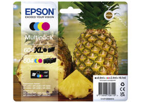 Inktcartridge Epson 604XL/604 T10H94 zwart + 3 kleuren