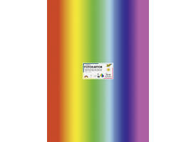 Fotokarton Folia 300gr 50x70cm 1650 regenboog