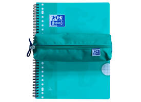 Pennenetui Oxford rechthoek turquoise