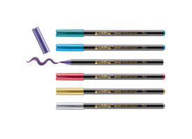 Brushpen edding 1340 metallic assorti set à 6 stuks