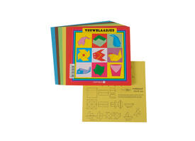 Vouwblaadjes vierkant 12x12cm 65gram assorti 90 vel