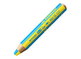 Kleurpotloden STABILO 882 woody 3 in 1 duo puntenslijper assorti 5st