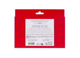 Viltstift Bruynzeel Kids Big Point assorti 12 stuks