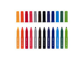 Viltstift Bruynzeel Kids Big Point assorti 12 stuks