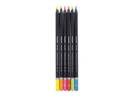 Kleurpotloden Bruynzeel Expression assorti neon blik à 6 stuks