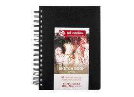 Schetsboek Talens Art Creation 80 vel 110gr 140x210mm spiraal zwart