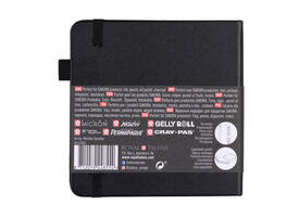 Schetsboek Sakura 80 zwarte vellen 140gr 120x120mm zwart
