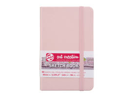 Schetsboek Talens Art Creation 80 witte vellen 140gr 90x140mm roze