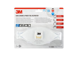 Stofmasker 3M Aura voor schuren 9322 FFP2 met ventiel 2 stuks