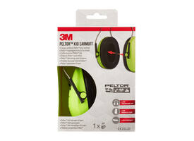Oorkap 3M Peltor voor kinderen  H510AK (87-98 dB) neongroen