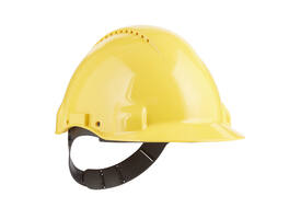 Veiligheidshelm 3M 53-62cm Uvicator en pinverstelling geel