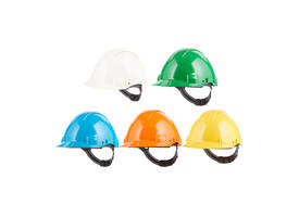 Veiligheidshelm 3M 53-62cm Uvicator en pinverstelling geel