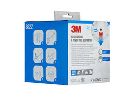 Stofmasker 3M voor schuren 8822 FFP2 met ventiel 5 stuks