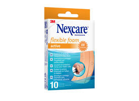 Wondpleister Nexcare active flexible foam waterbestendig 6x10cm 10 stuks