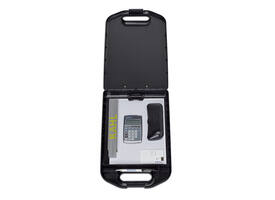 Klembordkoffer MAULbreed A4 staand met opbergvak large topopening PP zwart