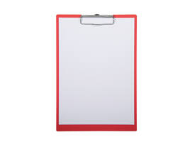 Klembord MAULbalance A4 staand versterkt 3mm karton rood