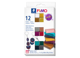Klei Fimo effect colour pak à 12 sparkelende kleuren