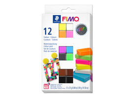Klei Fimo effect colour pak à 12 neon kleuren
