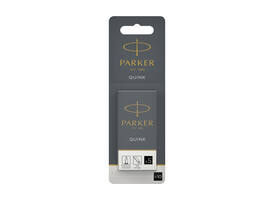 Inktpatroon Parker Quink zwart blister à 10 stuks