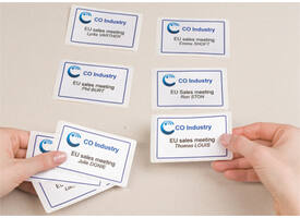 Naambadge etiket Avery J4785-20 80x50mm wit 200 stuks