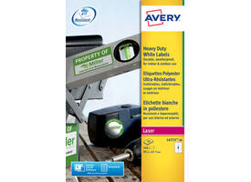 Etiket Avery L4715-20 99.1x67.7mm weerbestendig wit 160 stuks