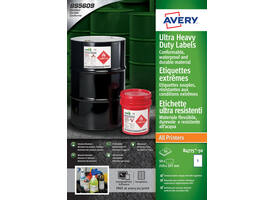 Etiket Avery B4775-50 210x297mm polyethyleen wit 50 stuks