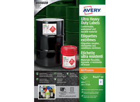 Etiket Avery B3427-50 105x74mm polyethyleen wit 400 stuks